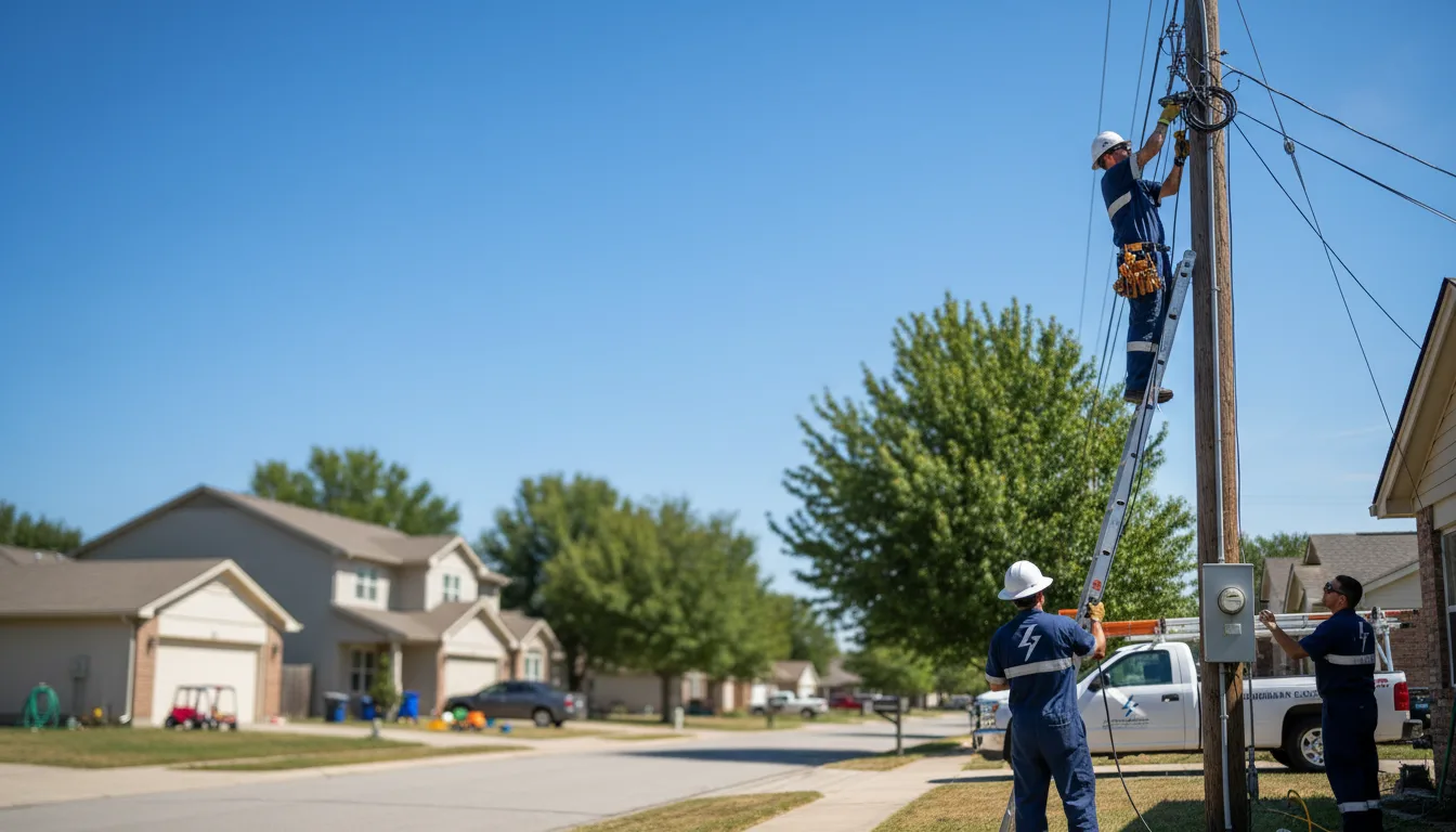 Residential electrician providing installation services in Hennessey, OK